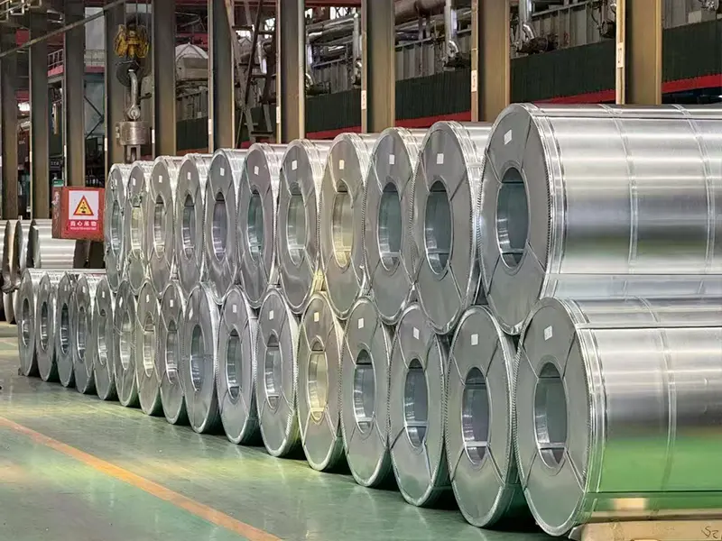 Galvanized aluminum-zinc-silicon steel coil
