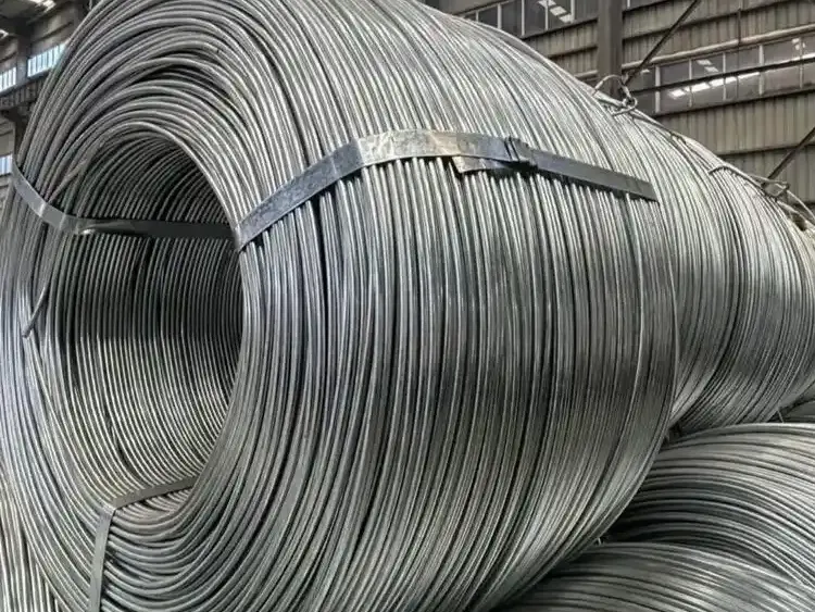 Galvanized steel wire rod in coils photo 4