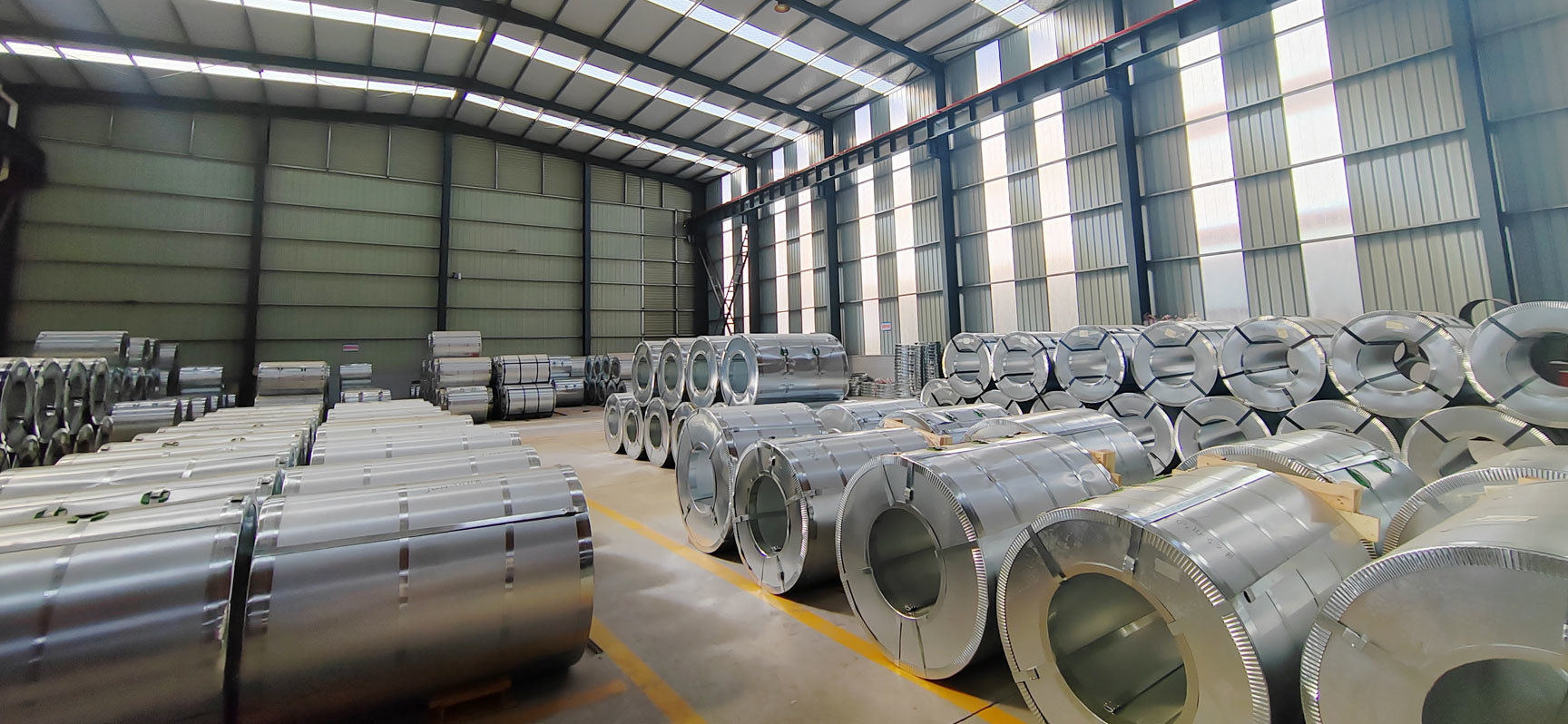 Steel coil warehouse and storage